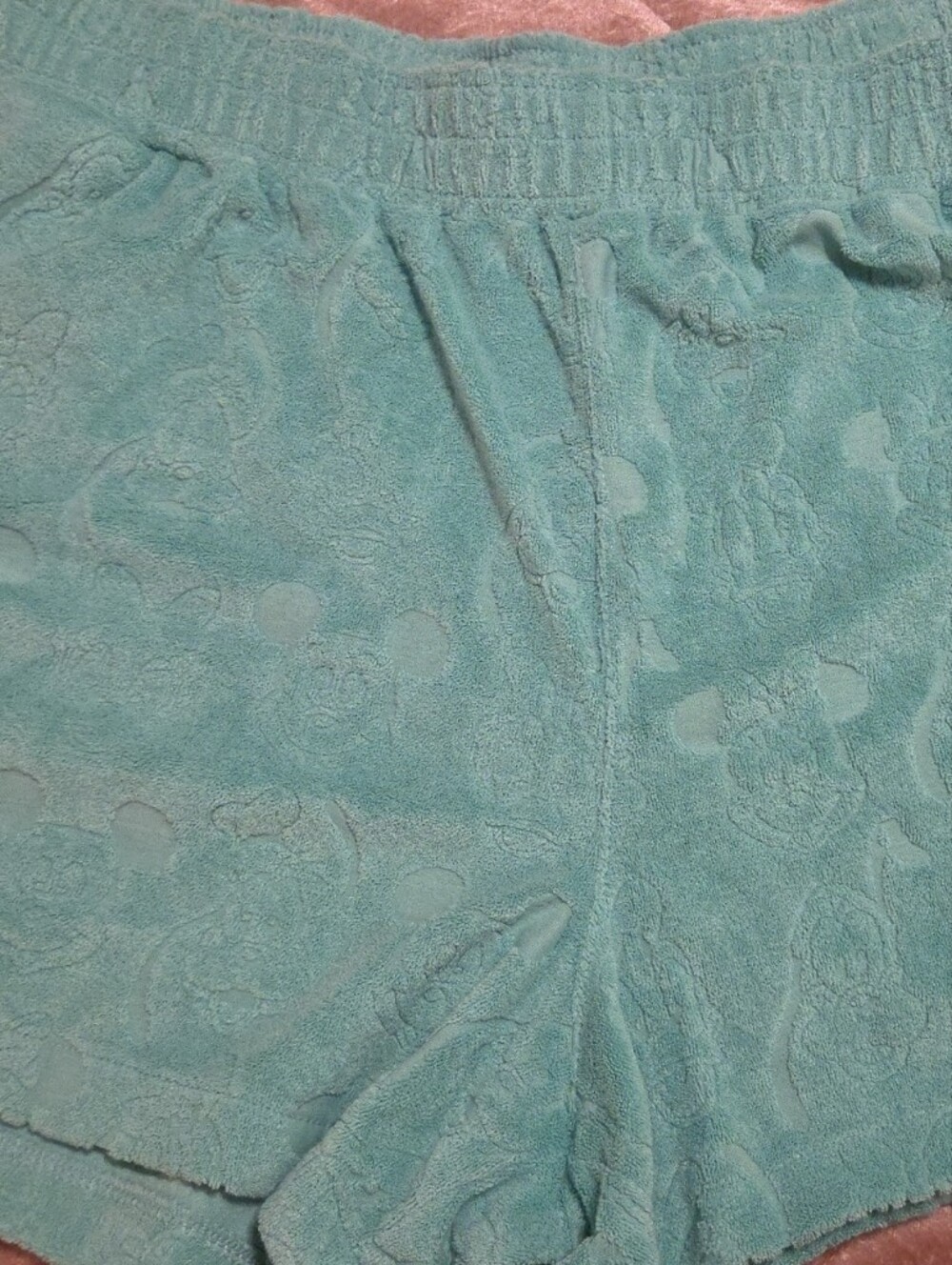 Disney Teal Terry Cloth Lounge Shorts